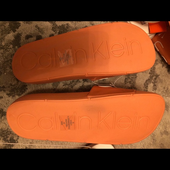 Calvin Klein Axel logo slides sandals unisex - Picture 3 of 5